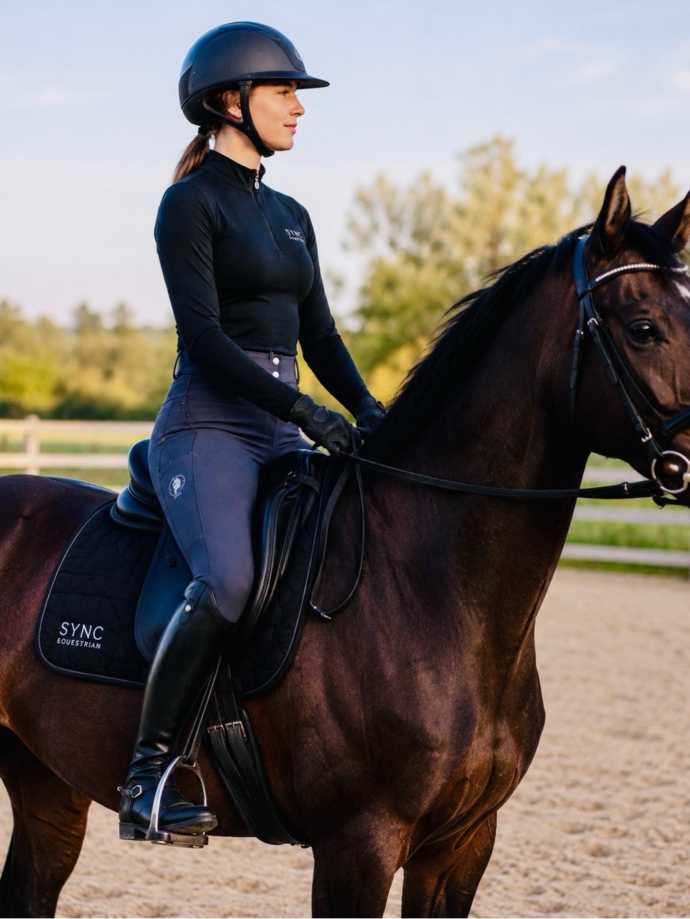 Sync Equestrian Venom Full Seat Breeches Color Steel NWT